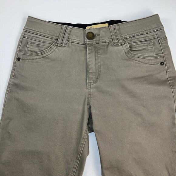 Democracy "Ab"solution Tummy Control Khaki Tan Mid Rise Skinny Jeans Size 6 - Picture 2 of 12